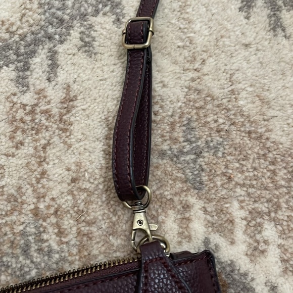 Joy Susan • Mini Crossbody Wristlet Clutch in Maroon/Wine color • EUC - Picture 12 of 16